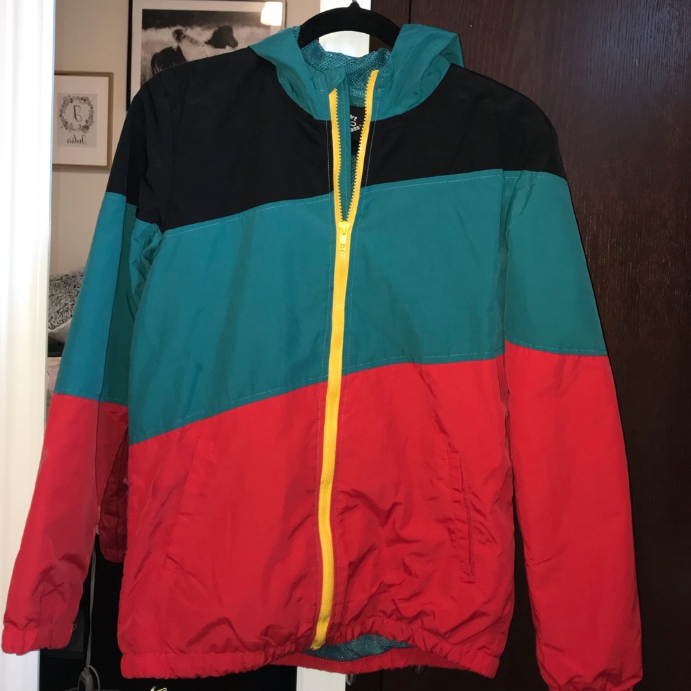 YXL  retro rain jacket/ wind breaker